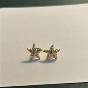 Gold Starfish Earrings
